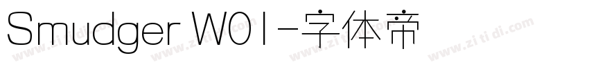 Smudger W01字体转换
